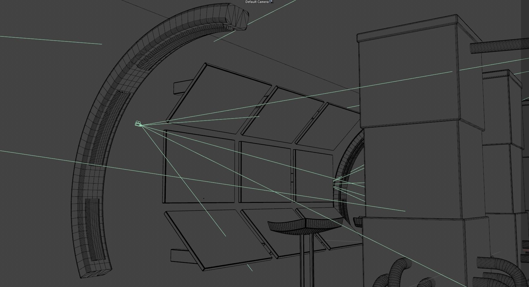 Scifi laboratory - low poly Low-poly 3D model_10