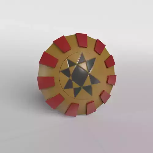 Lowpoly Shield 001 Low-poly 3D model