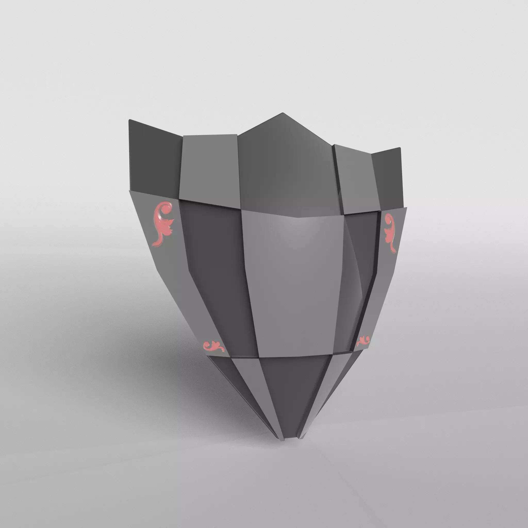 Lowpoly Shield 004 Low-poly 3D model_0