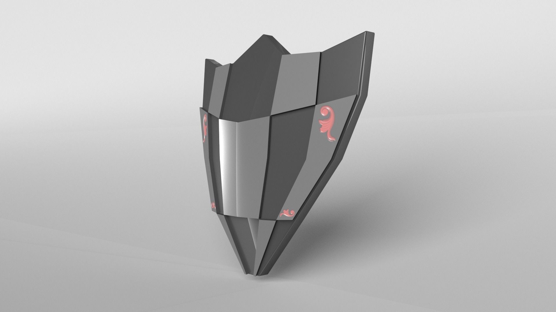 Lowpoly Shield 004 Low-poly 3D model_2