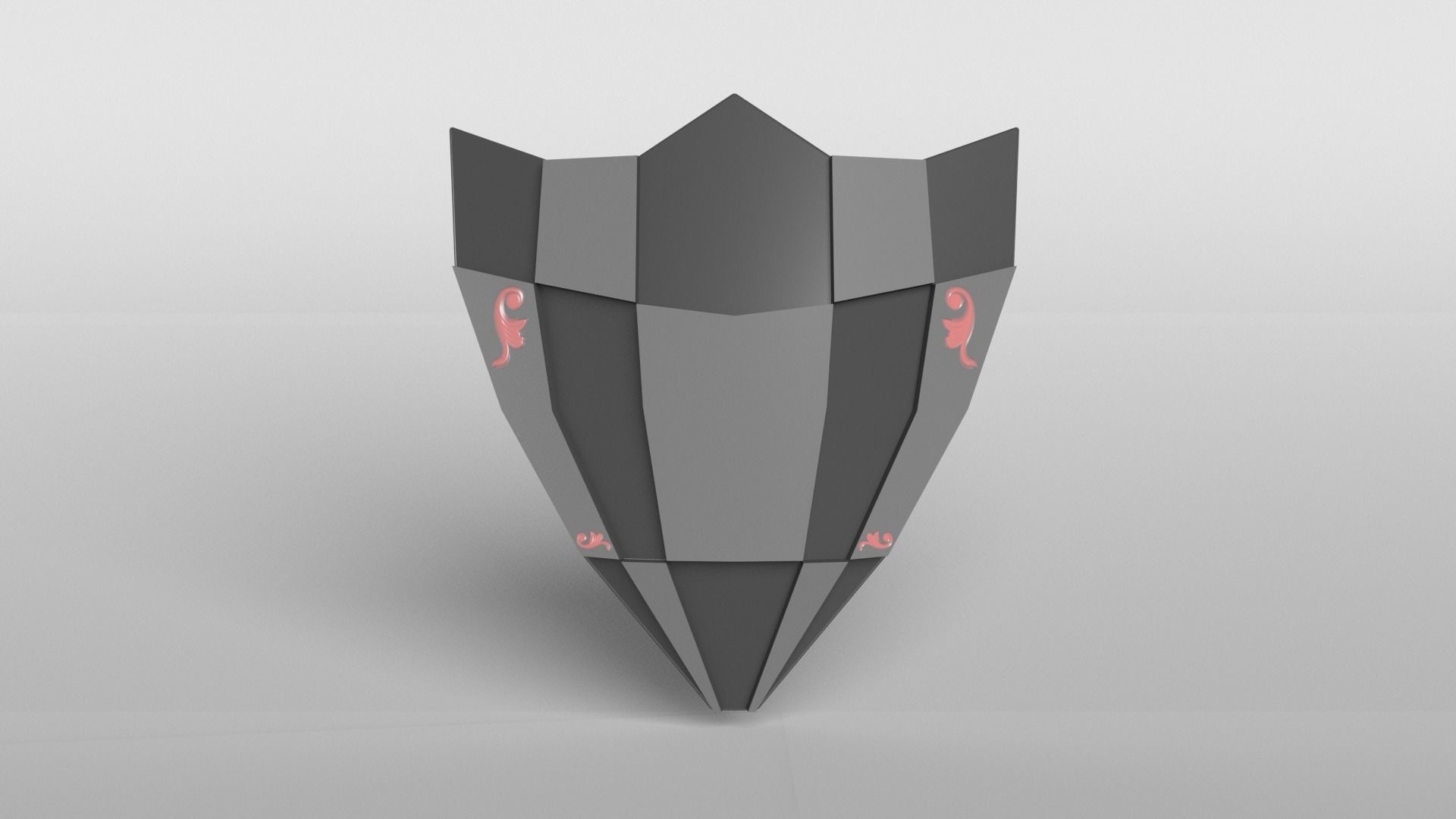 Lowpoly Shield 004 Low-poly 3D model_1