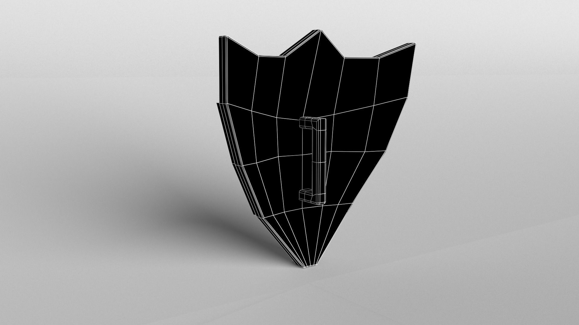 Lowpoly Shield 004 Low-poly 3D model_8