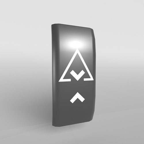 Low poly Shield 005 Low-poly 3D model
