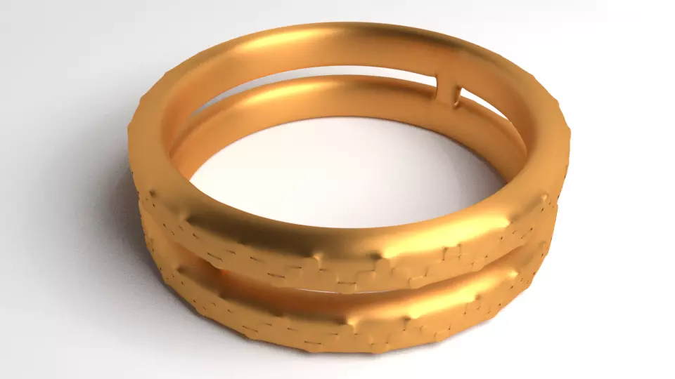 Ring Gold 3 3D model_0