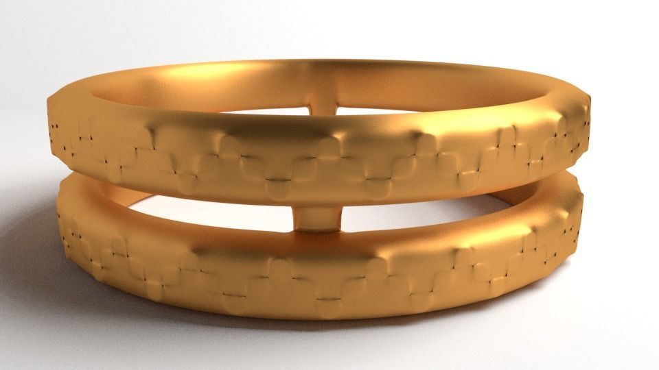 Ring Gold 3 3D model_1