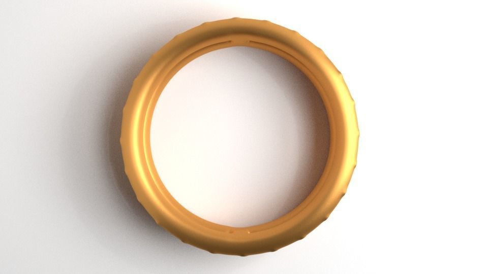 Ring Gold 3 3D model_2
