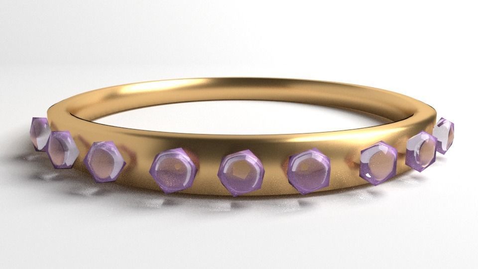 Ring Gold 5 3D model_1