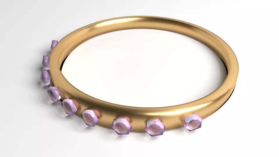 Ring Gold 5 3D model_0