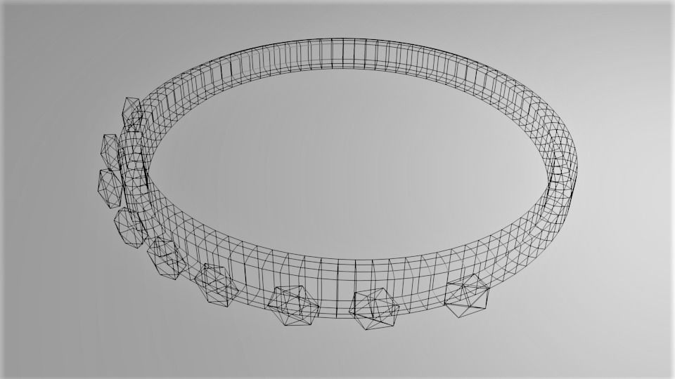 Ring Gold 5 3D model_5