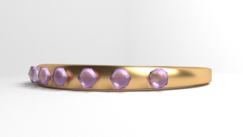 Ring Gold 5 3D model_3