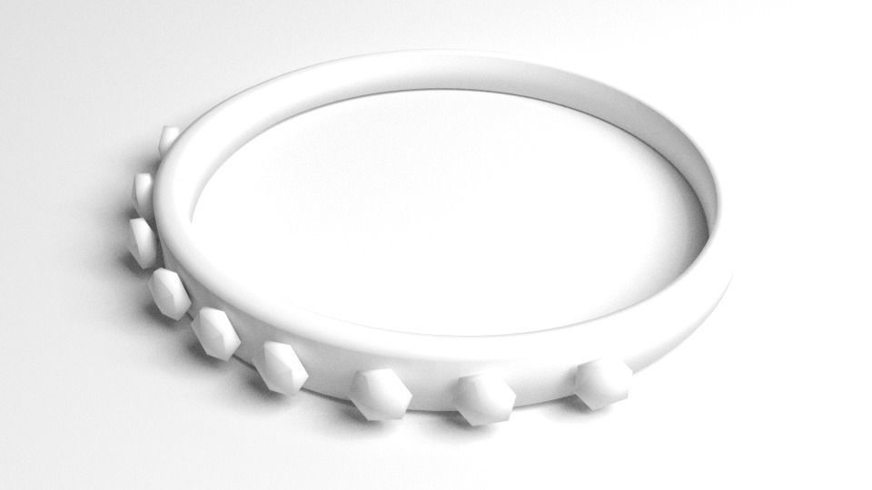 Ring Gold 5 3D model_4