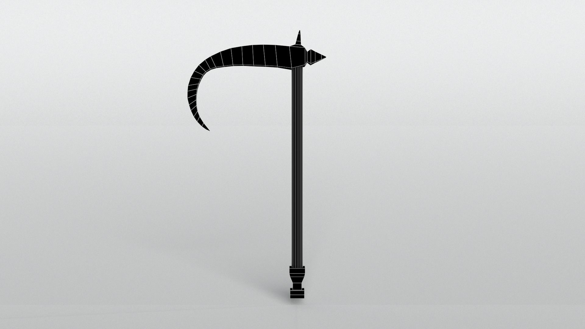 Lowpoly Sickle 004 Free low-poly 3D model_5