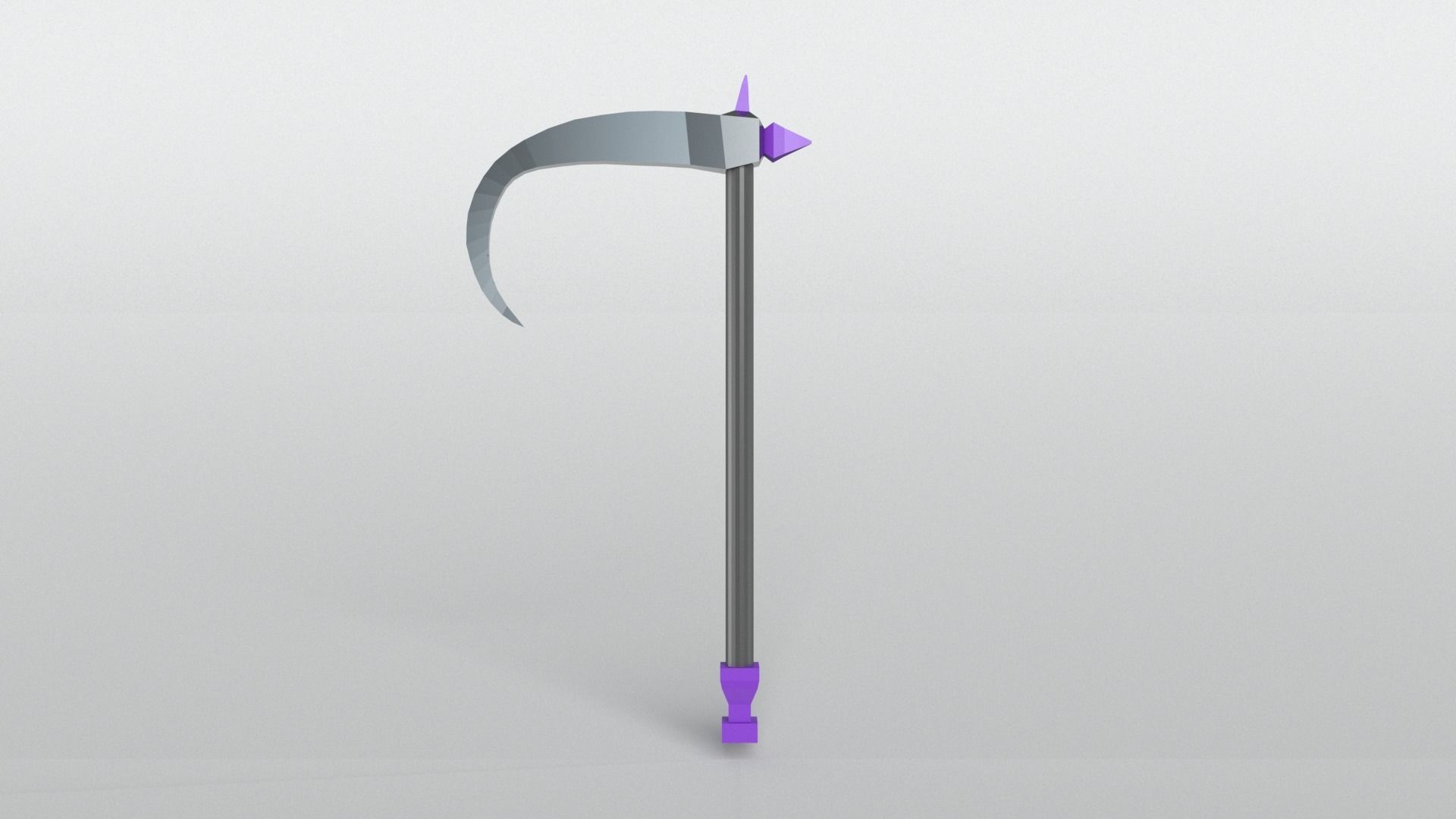 Lowpoly Sickle 004 Free low-poly 3D model_1
