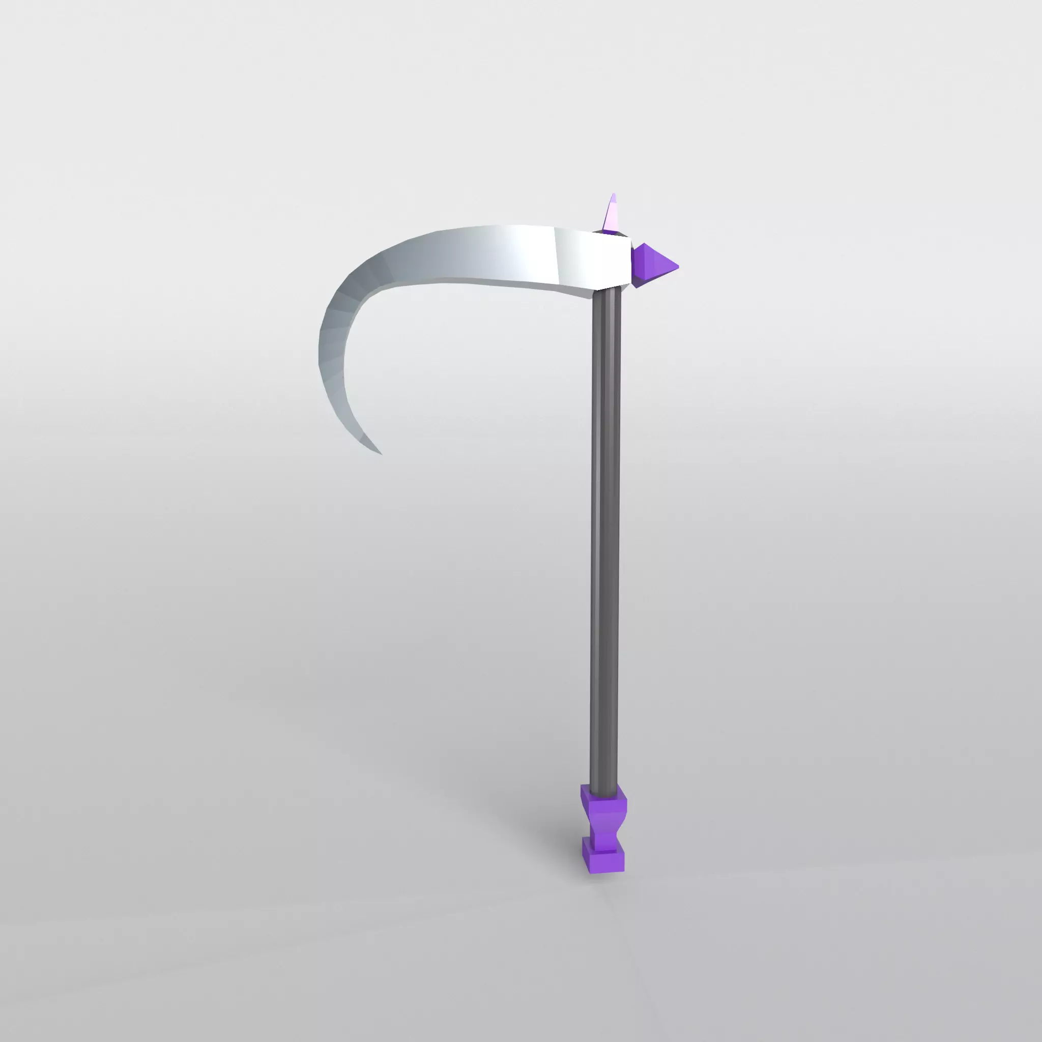 Lowpoly Sickle 004 Free low-poly 3D model_0