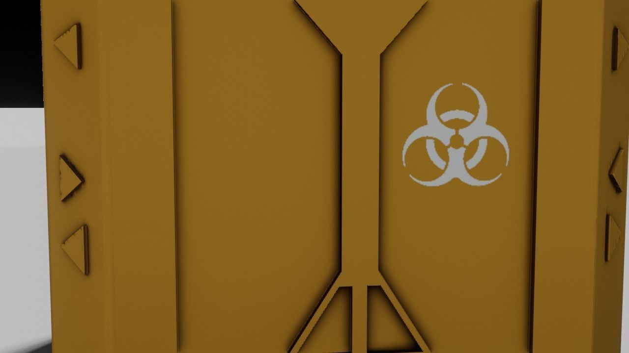 Sci fi Box Game Ready PBR Textures Low-poly 3D model Low-poly 3D model_18