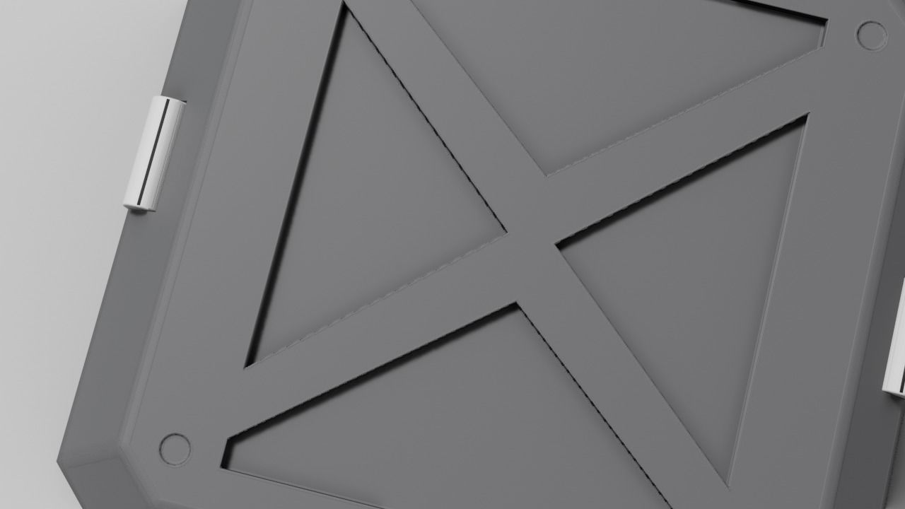 Sci fi Box Game Ready PBR Textures Low-poly 3D model Low-poly 3D model_22