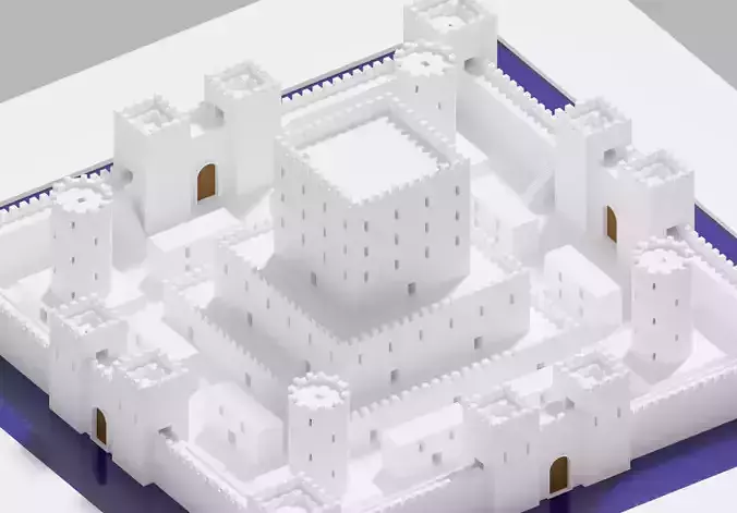 Cartoon Fantasy Medieval War Castle