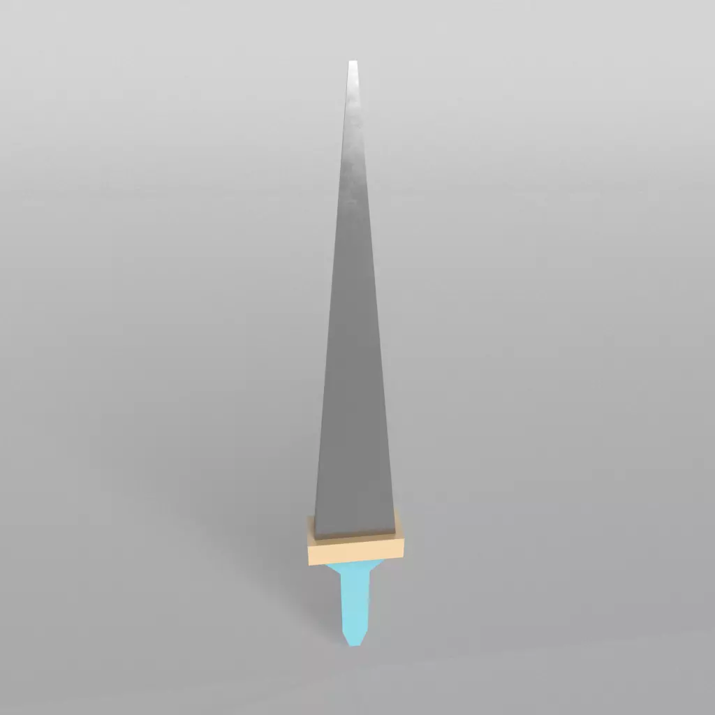Lowpoly Sword 002 Free low-poly 3D model_0