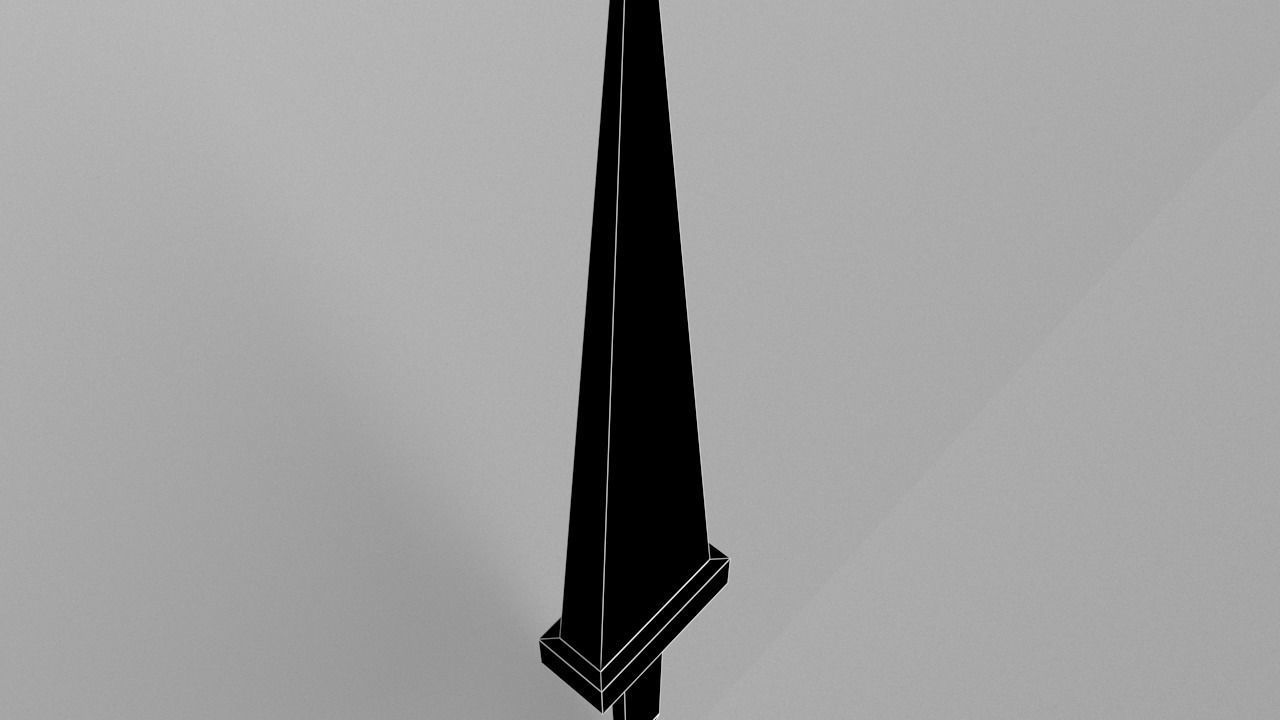 Lowpoly Sword 002 Free low-poly 3D model_7