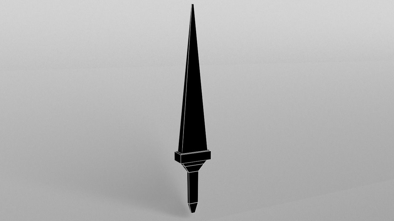 Lowpoly Sword 003 Free low-poly 3D model_6