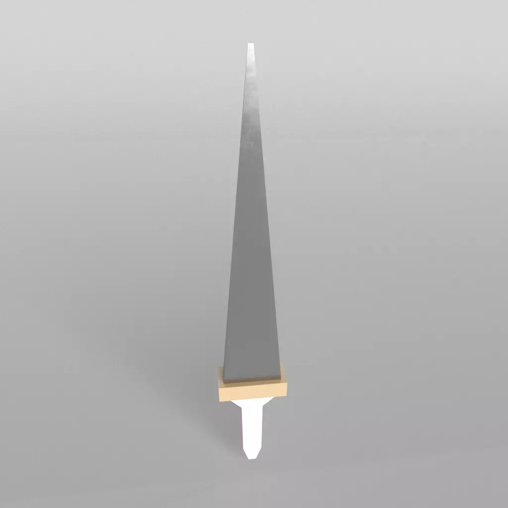 Lowpoly Sword 003 Free low-poly 3D model_0