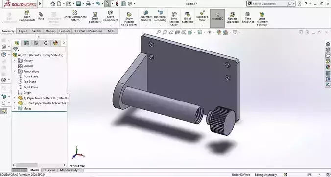 Toilet paper  holder 3D print model