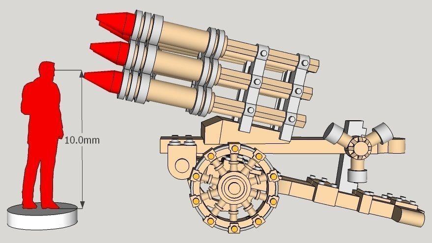 10mm Imperious Hell-Storm Rocket Battery 3D print model_1