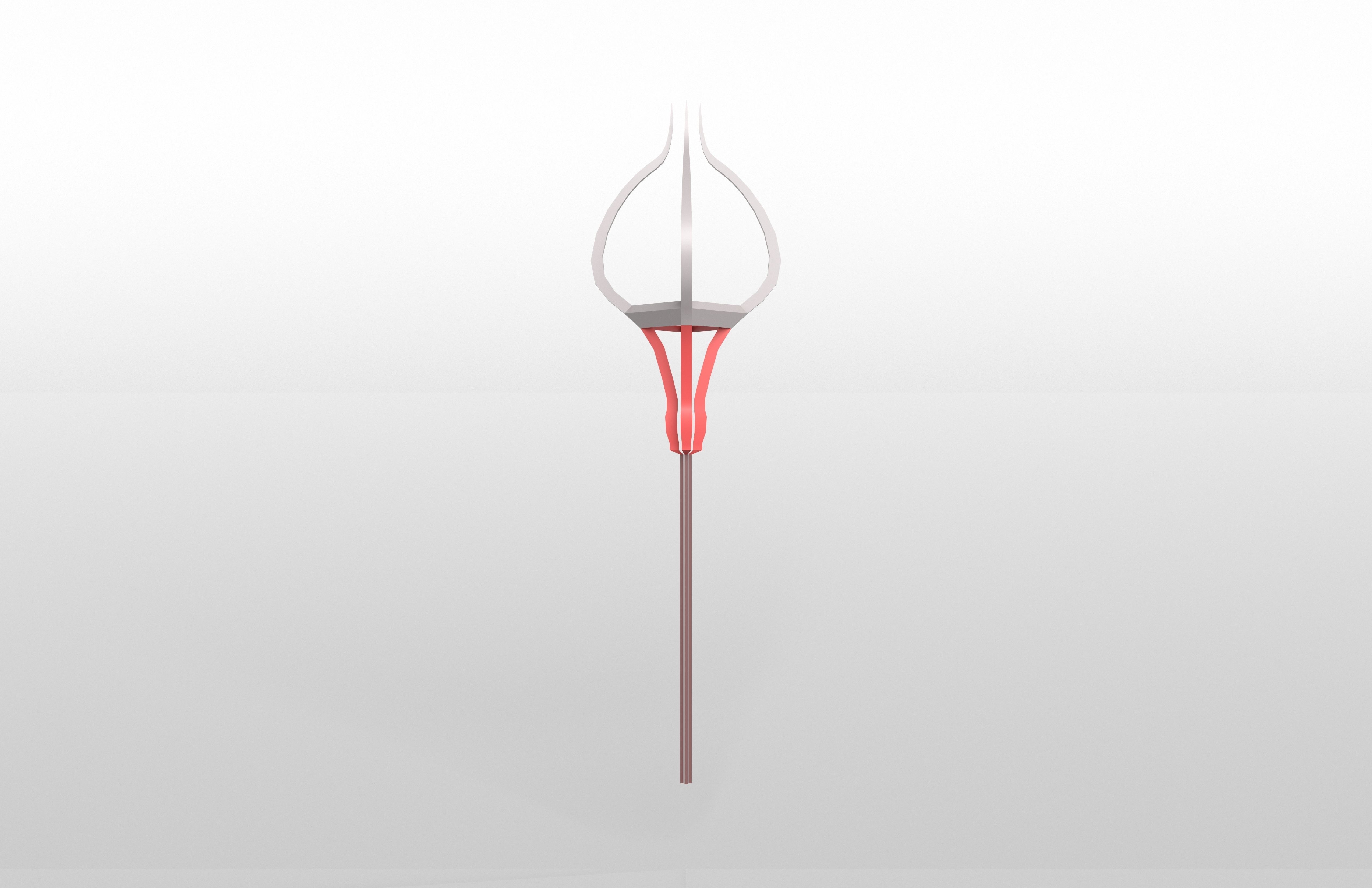 Lowpoly Sword 014 Low-poly 3D model_1