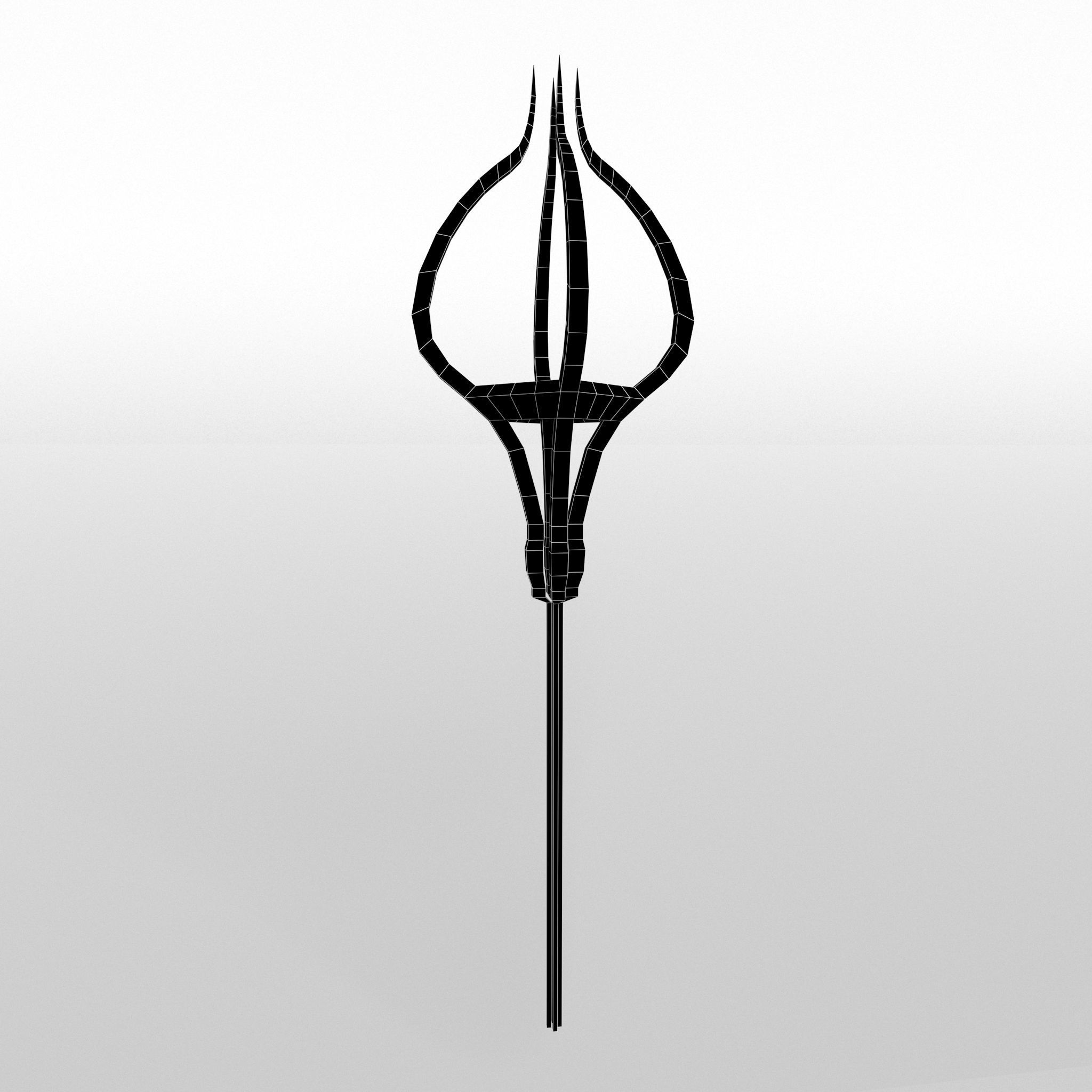 Lowpoly Sword 014 Low-poly 3D model_4