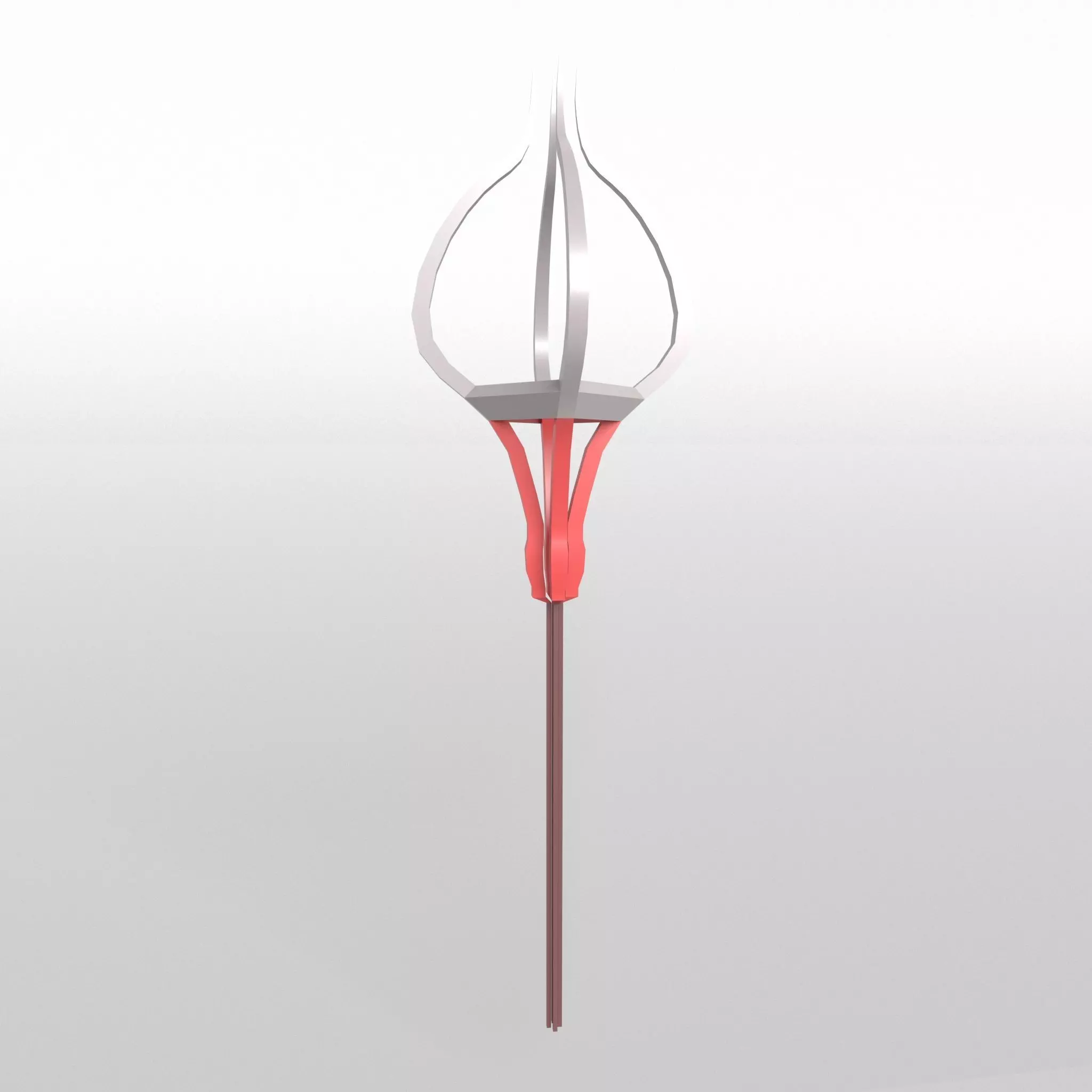 Lowpoly Sword 014 Low-poly 3D model_0