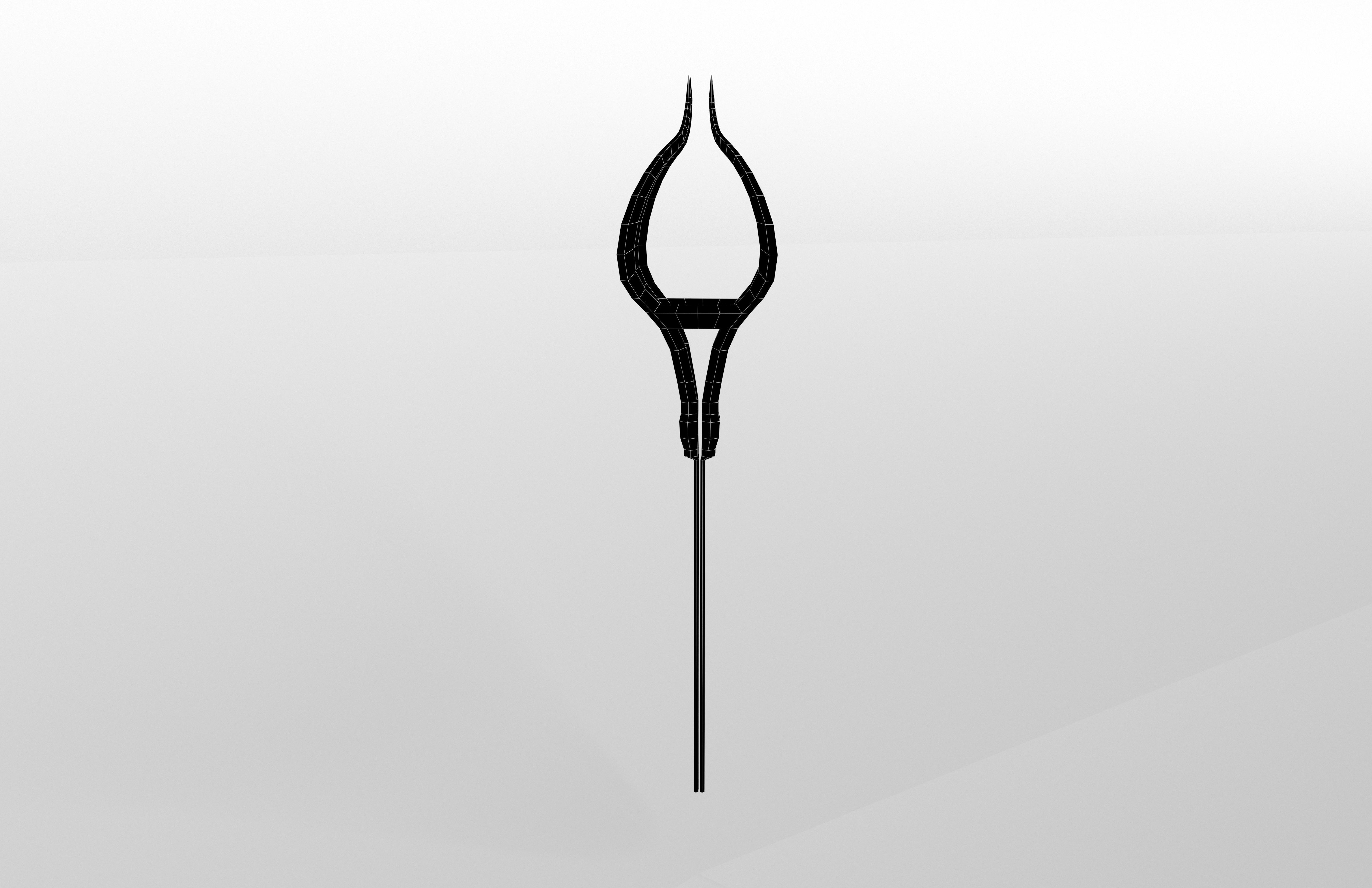 Lowpoly Sword 014 Low-poly 3D model_7