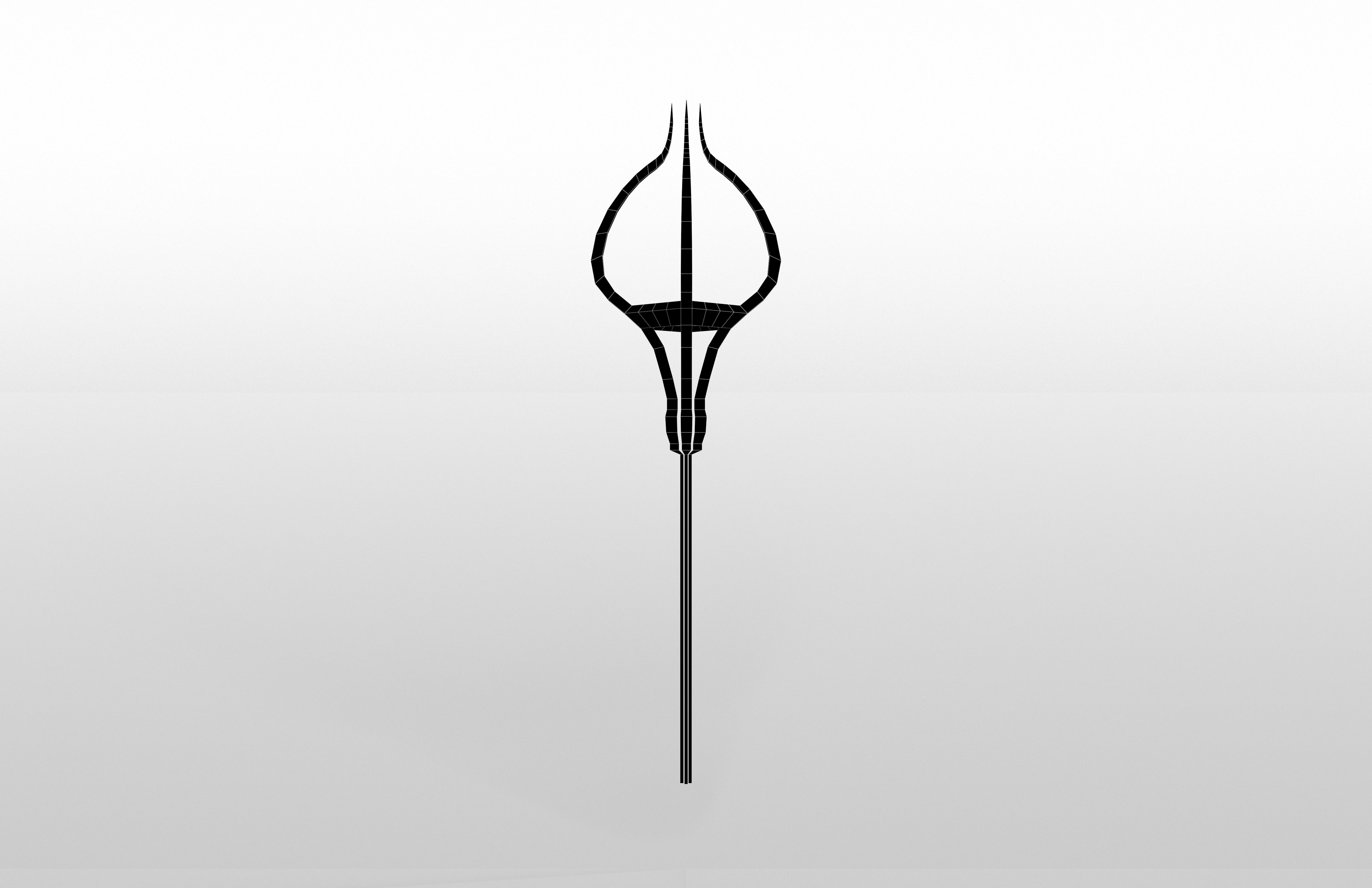 Lowpoly Sword 015 Low-poly 3D model_5