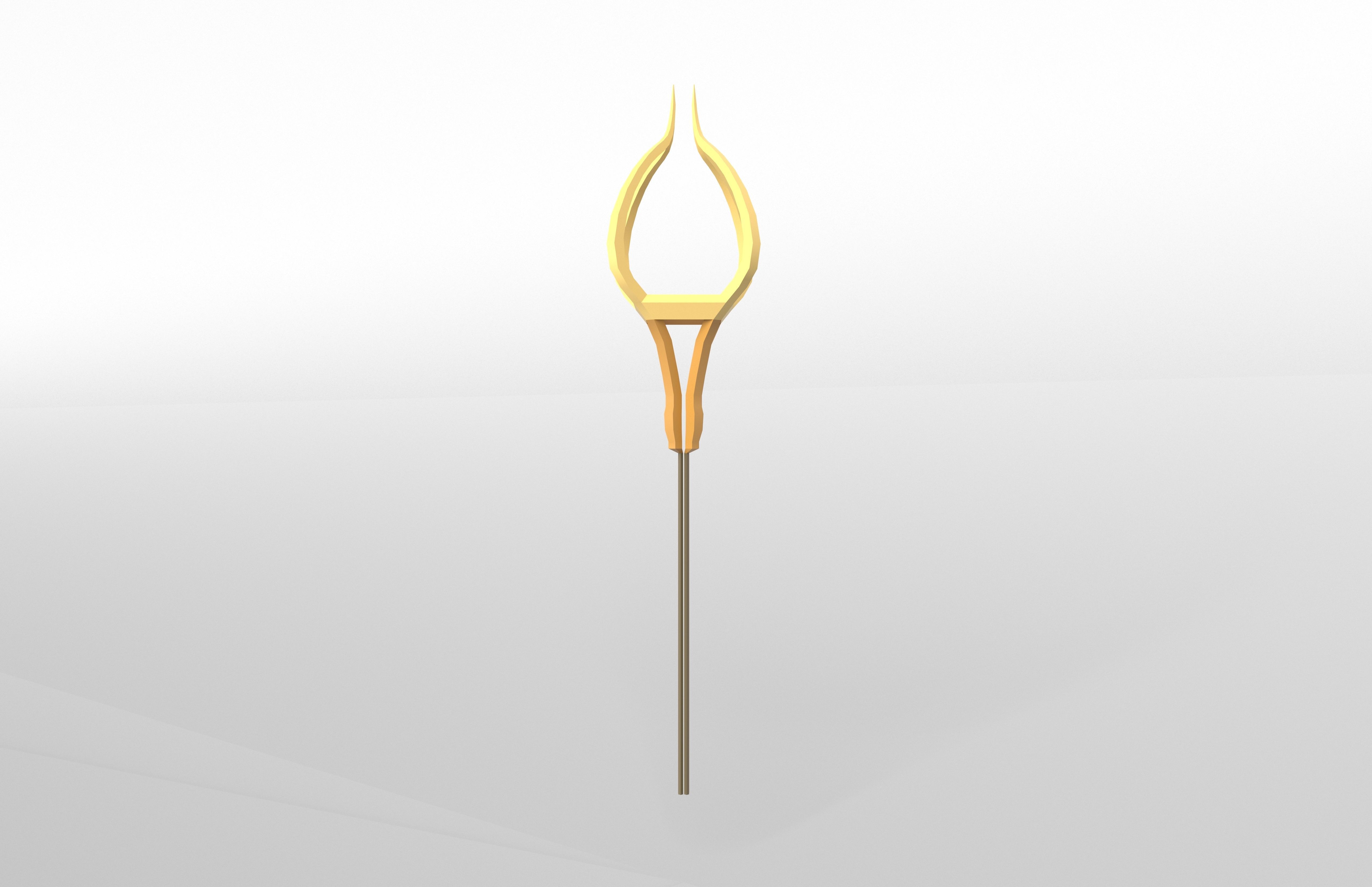 Lowpoly Sword 015 Low-poly 3D model_2