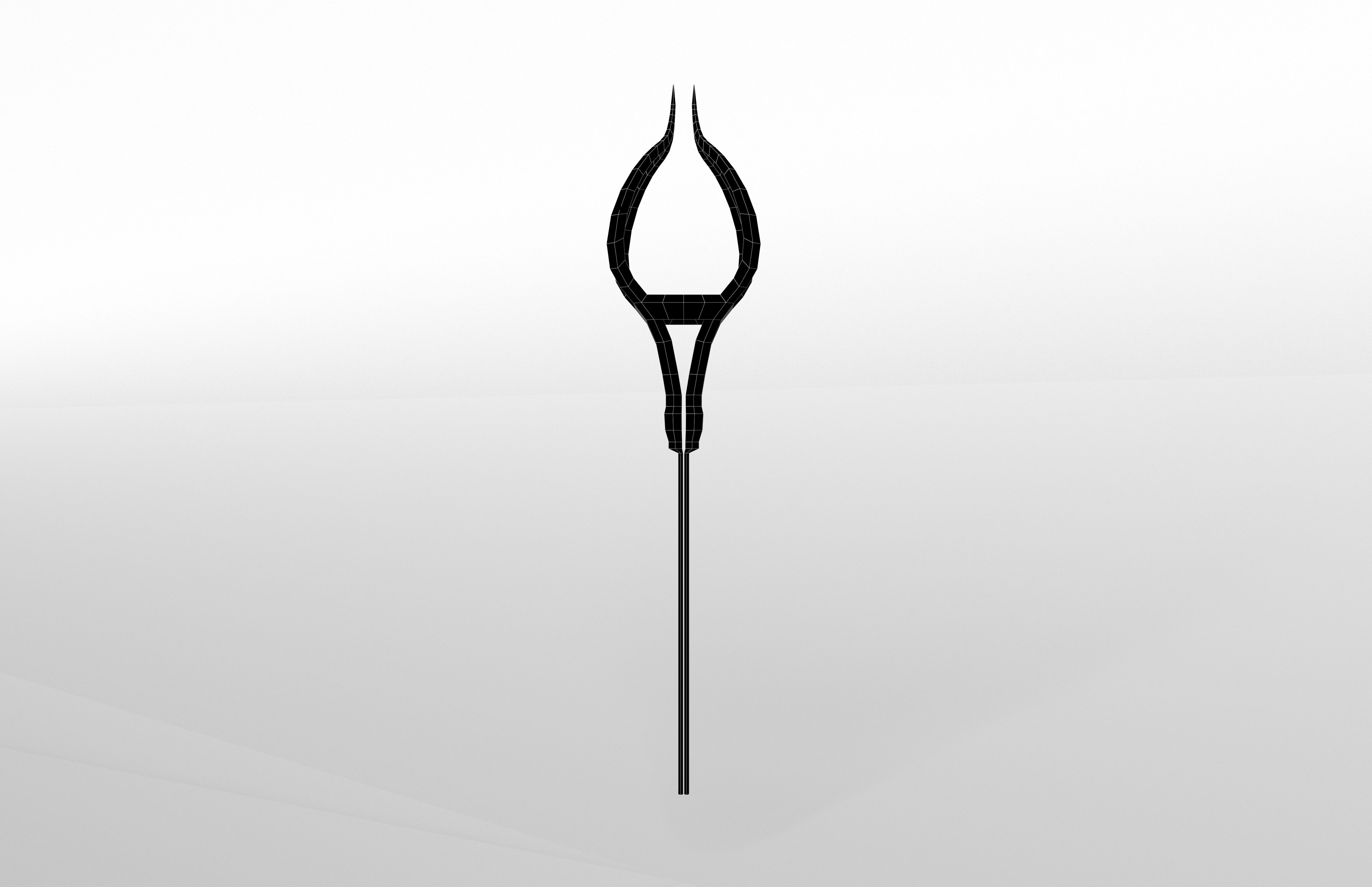 Lowpoly Sword 015 Low-poly 3D model_6