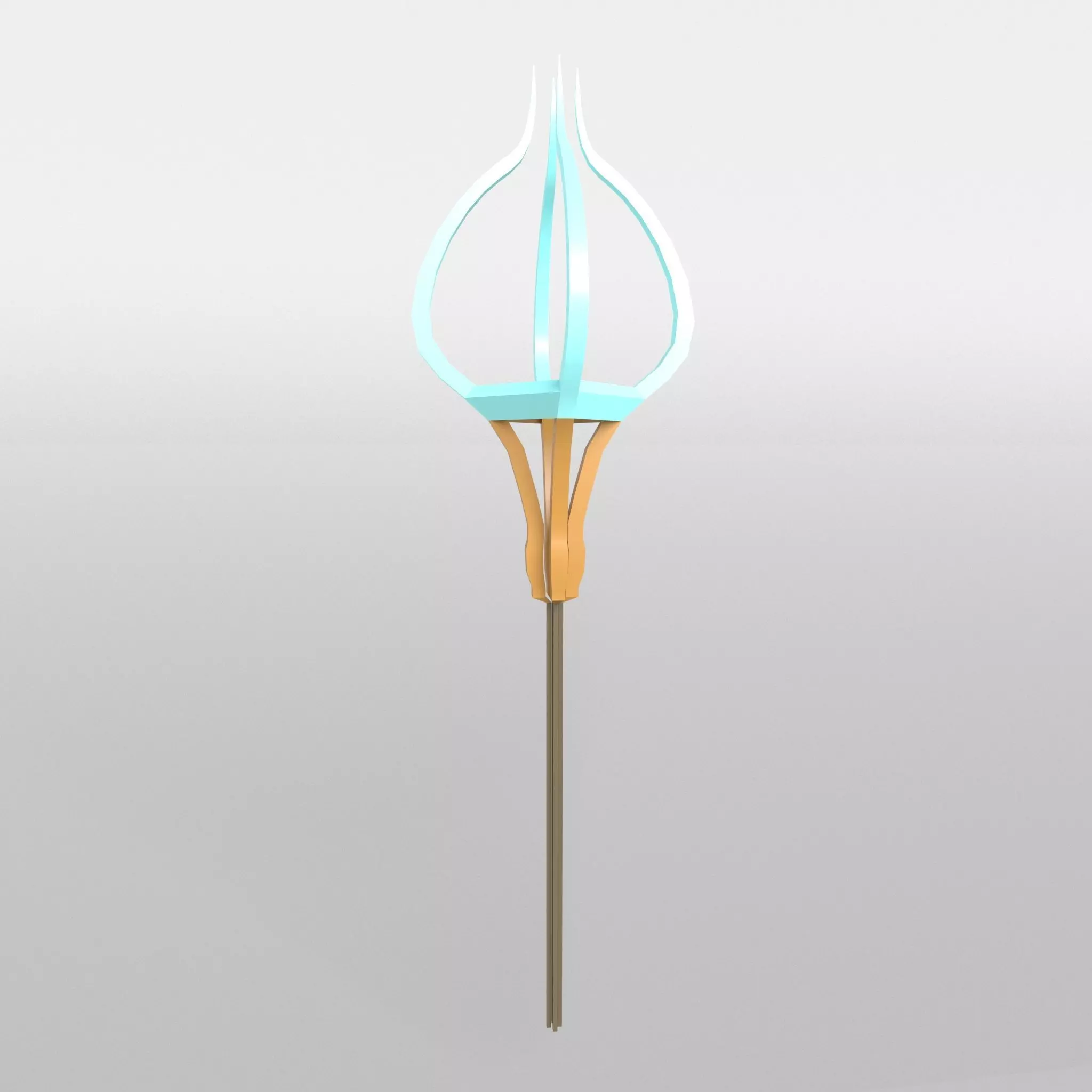 Lowpoly Sword 016 Low-poly 3D model_0