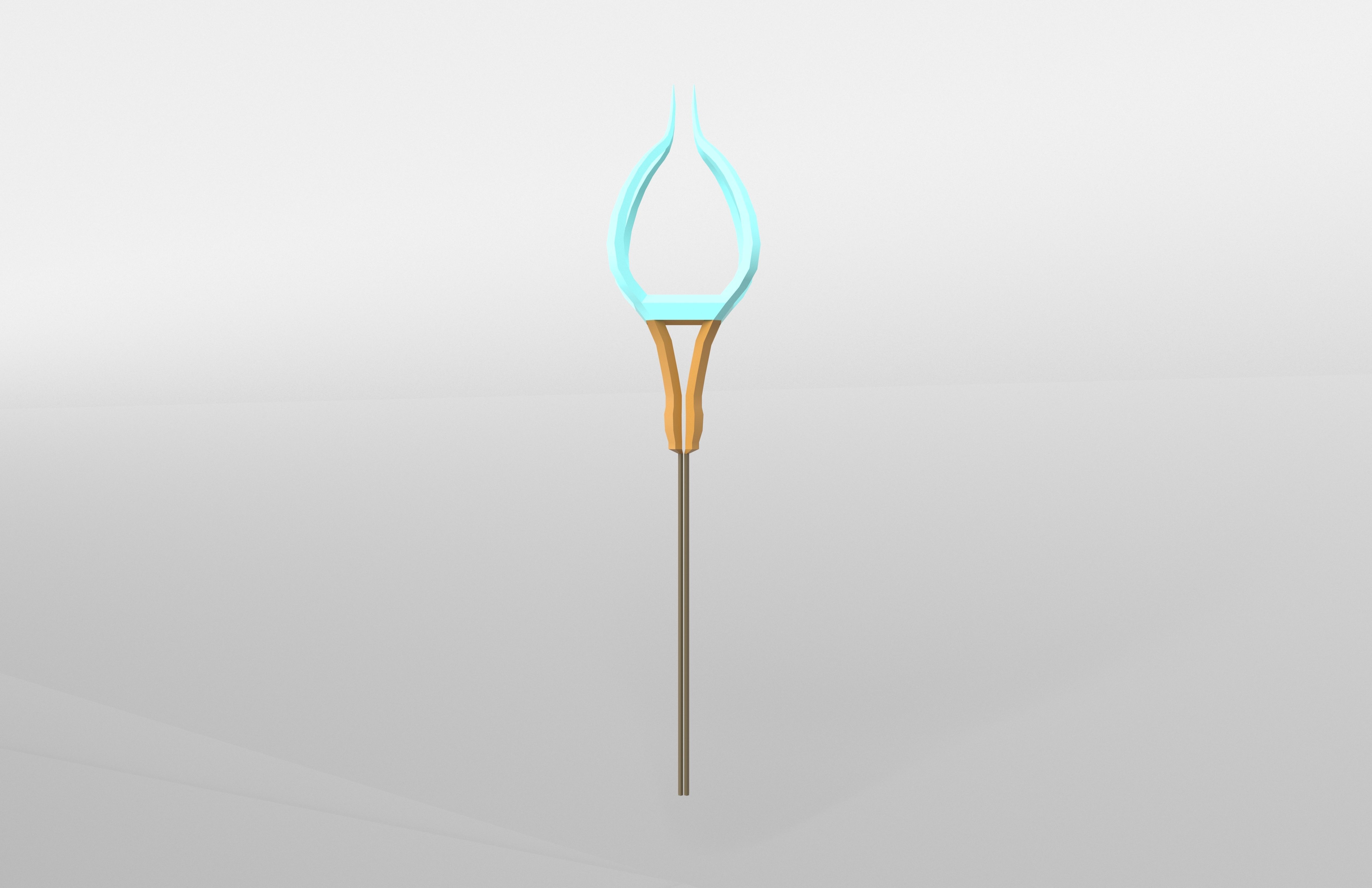 Lowpoly Sword 016 Low-poly 3D model_2