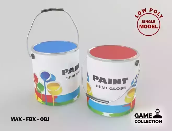Paint Cans Lowpoly