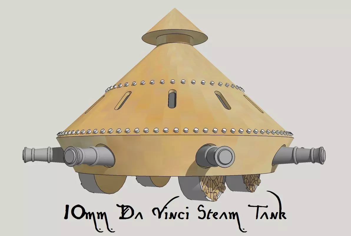 10mm Da Vinci Steam-Tank 3D print model_0