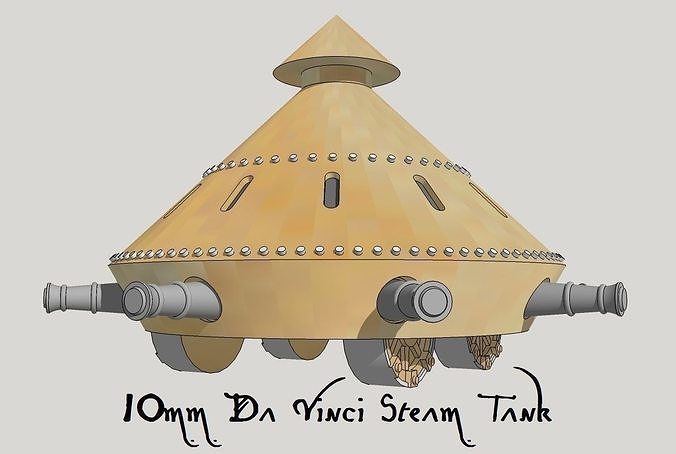 10mm Da Vinci Steam-Tank 3D print model