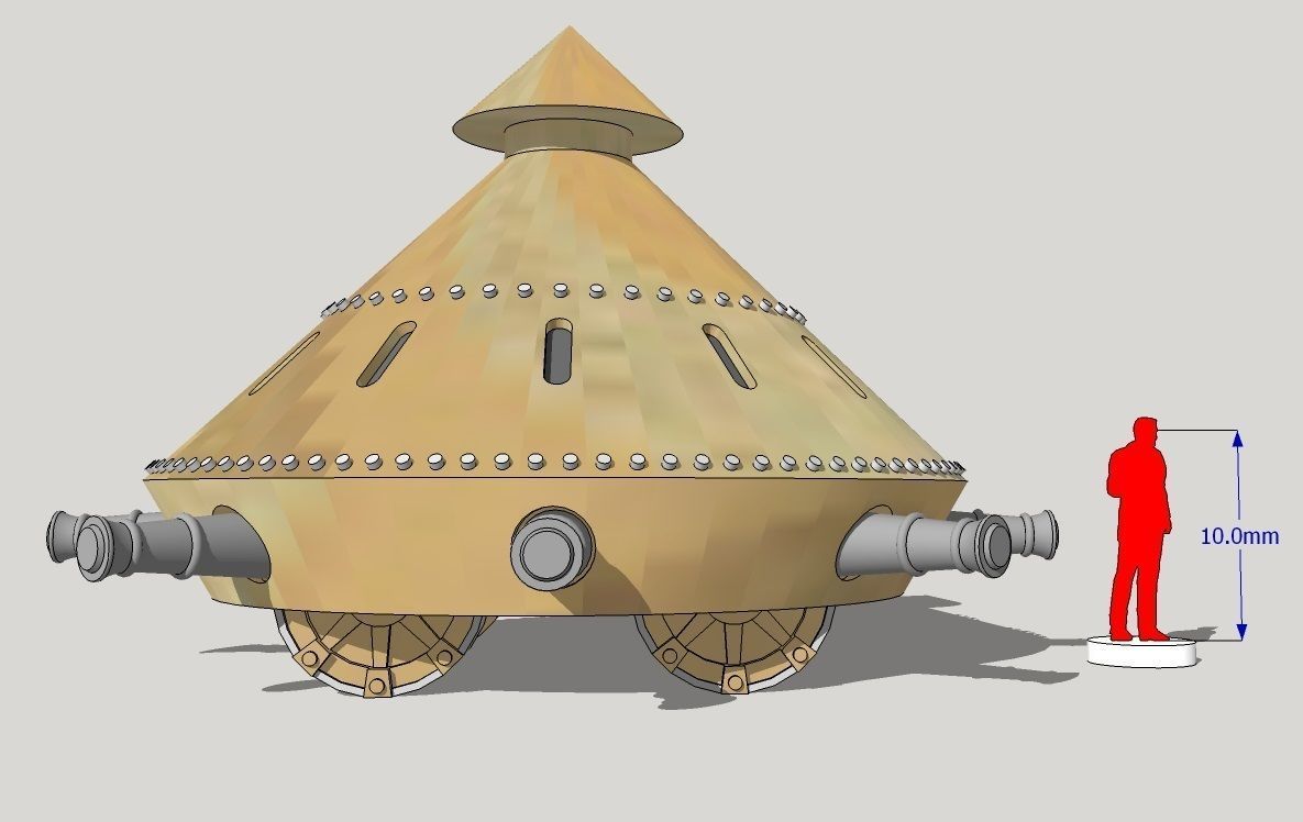 10mm Da Vinci Steam-Tank 3D print model_1