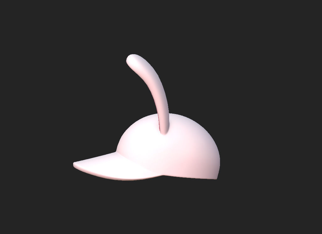 Rabbit Cap 3D model_10