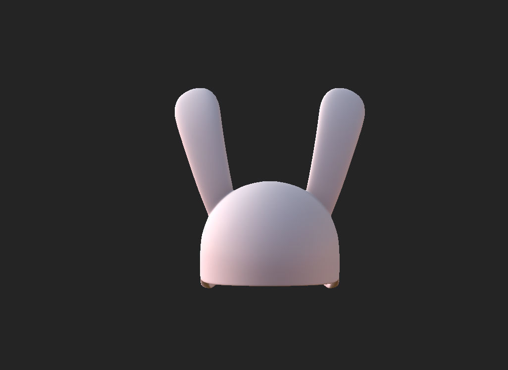 Rabbit Cap 3D model_11