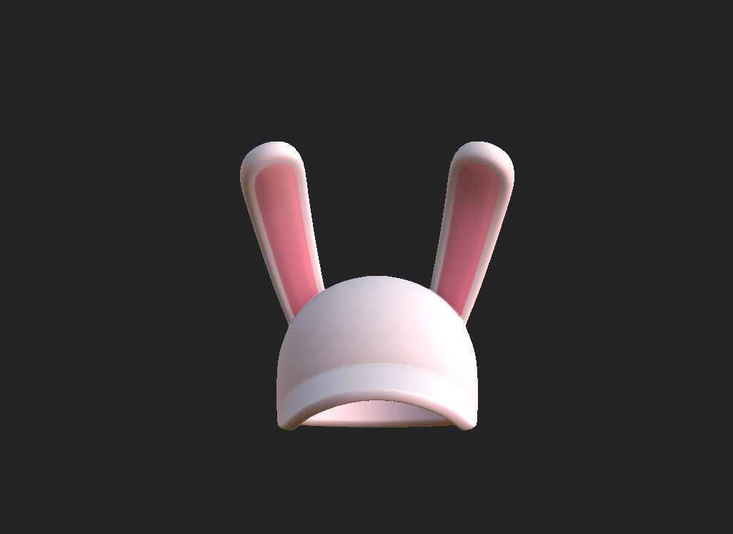 Rabbit Cap 3D model_9