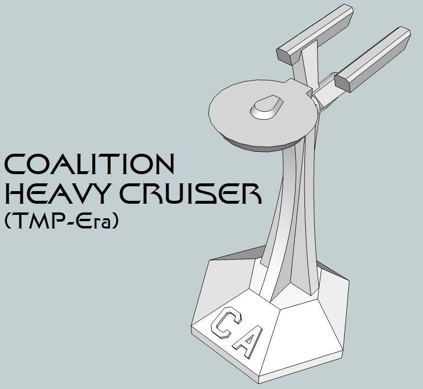 MicroFleet TMP-Era Coalition Flotilla Starship Pack 3D print model_1