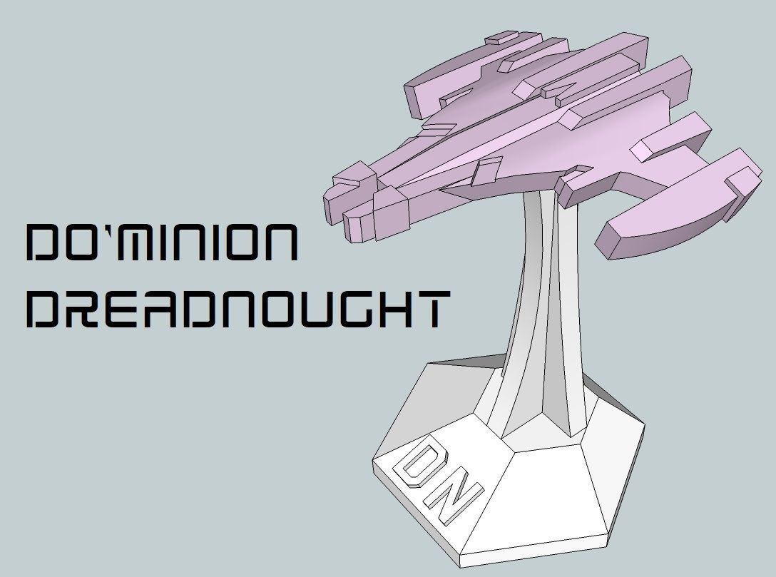 MicroFleet DoMinion Squadron Starship Pack 3D print model_7