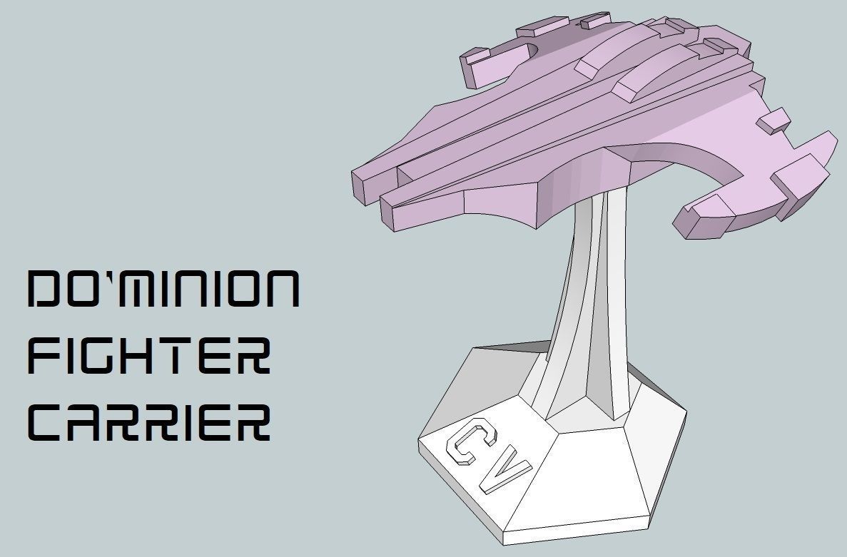 MicroFleet DoMinion Squadron Starship Pack 3D print model_5