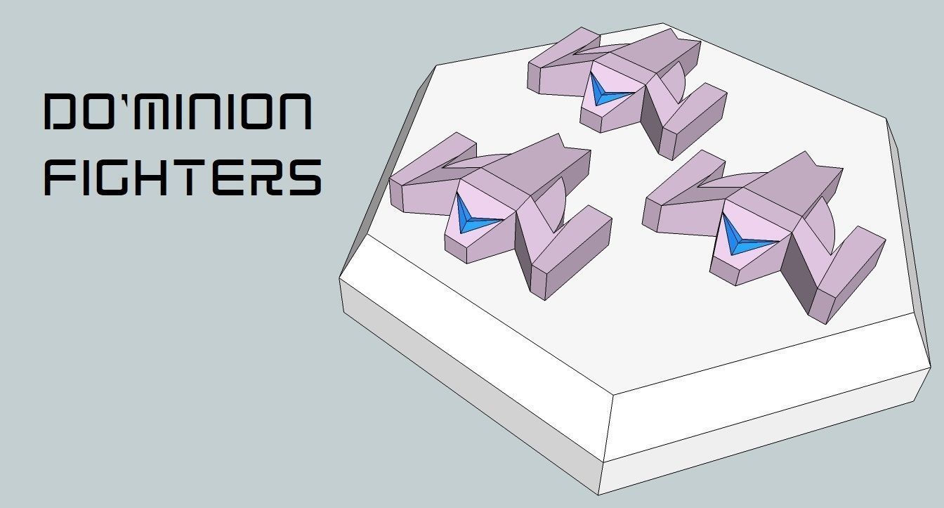 MicroFleet DoMinion Squadron Starship Pack 3D print model_9