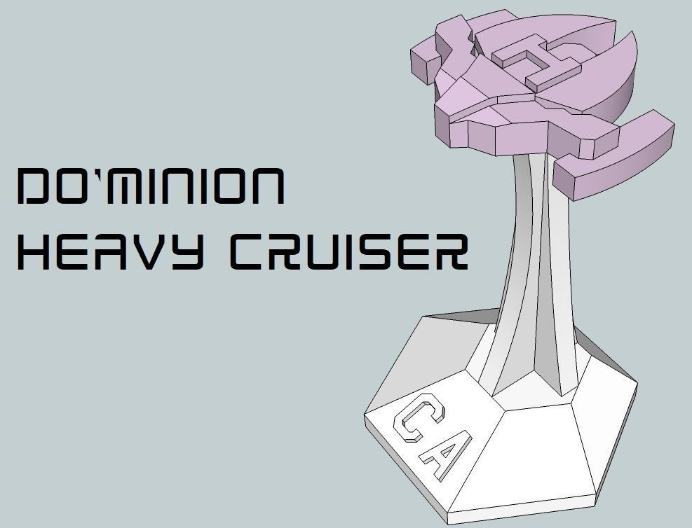 MicroFleet DoMinion Squadron Starship Pack 3D print model_3