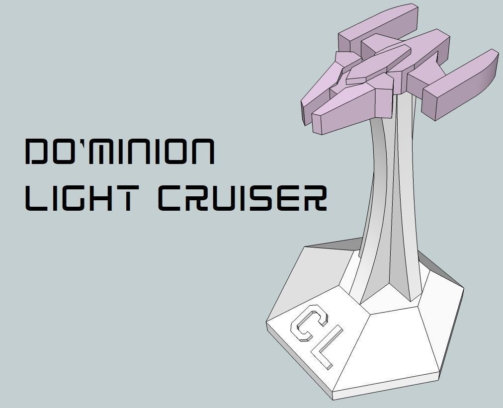 MicroFleet DoMinion Squadron Starship Pack 3D print model_4