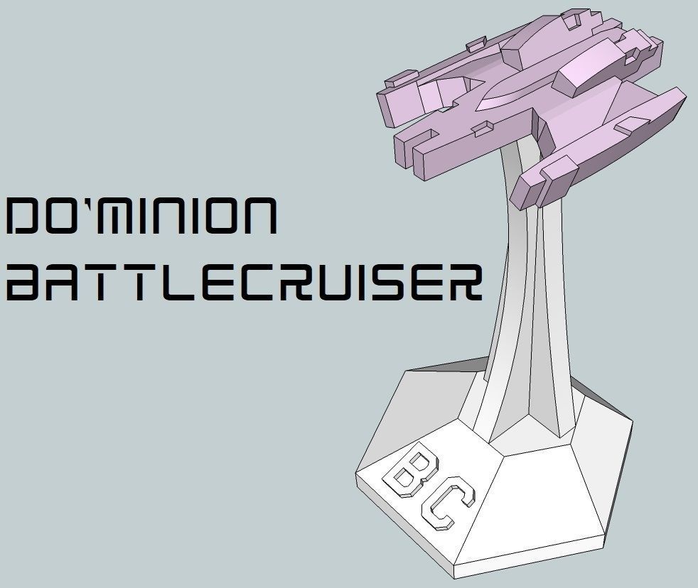 MicroFleet DoMinion Squadron Starship Pack 3D print model_2